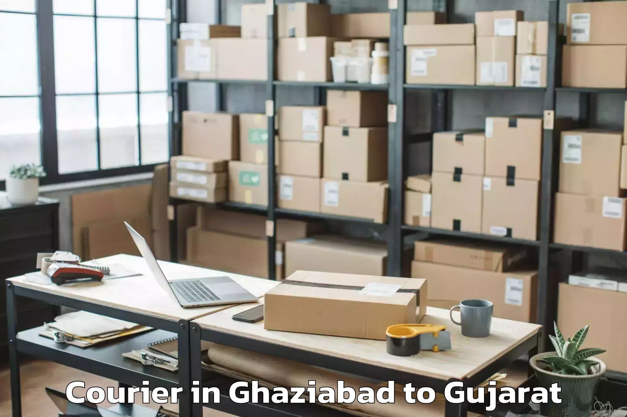 Book Ghaziabad to Hansot Courier Online